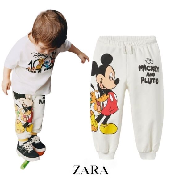 ZARA Kids | Ecru | MICKEY MOUSE AND FRIENDS © DISNEY PANTS - Picture 2 of 6